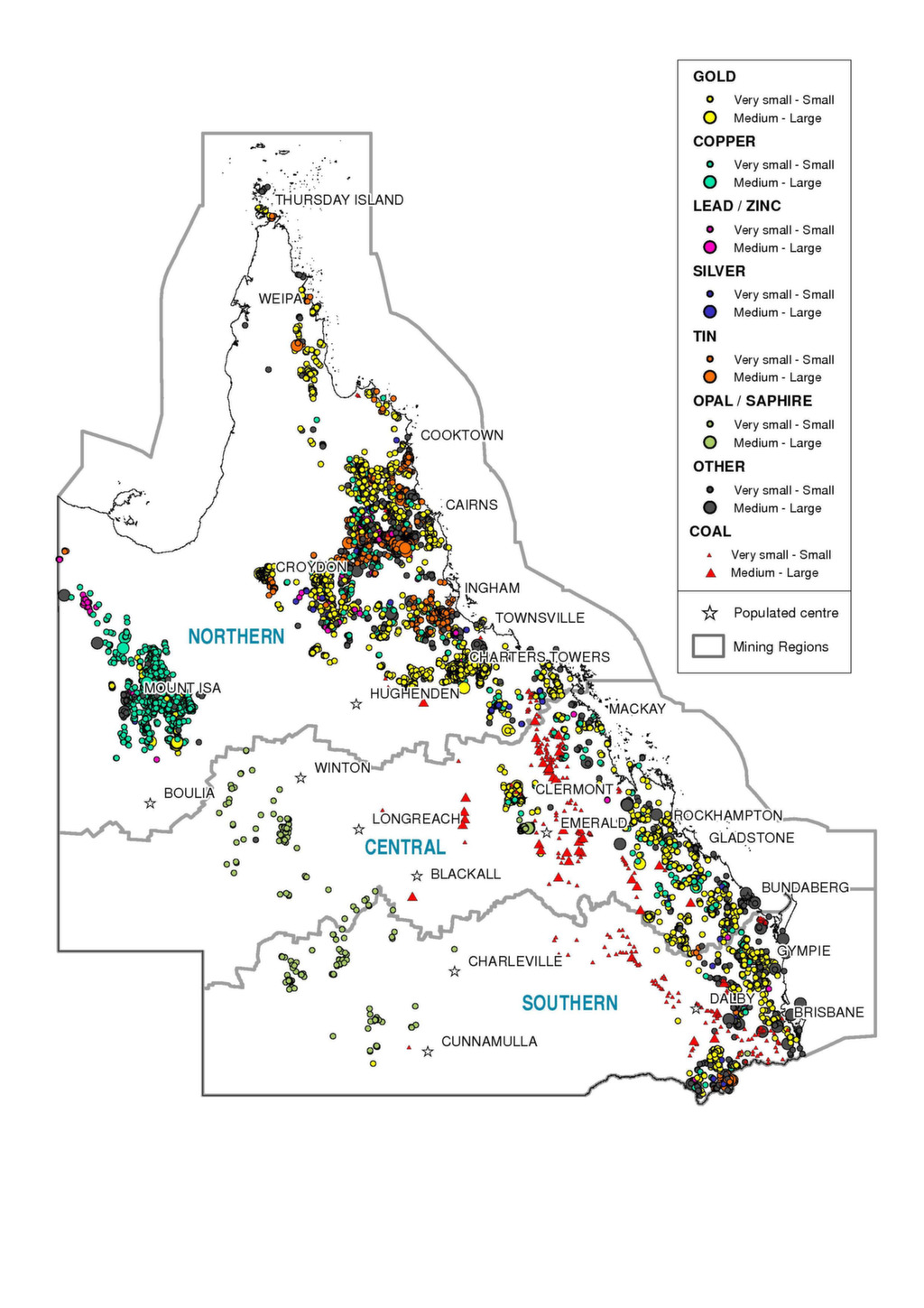 Abandoned mines map - VIRENTIA